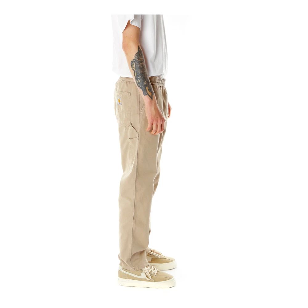 Carhartt WIP Casual katoenen broek met elastische taille Beige Heren