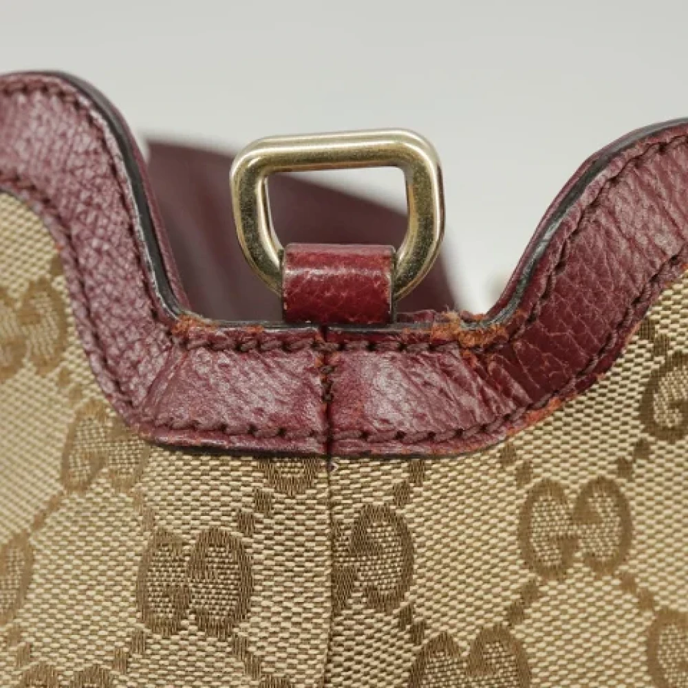 Gucci Vintage Pre-owned Canvas gucci-bags Beige Dames