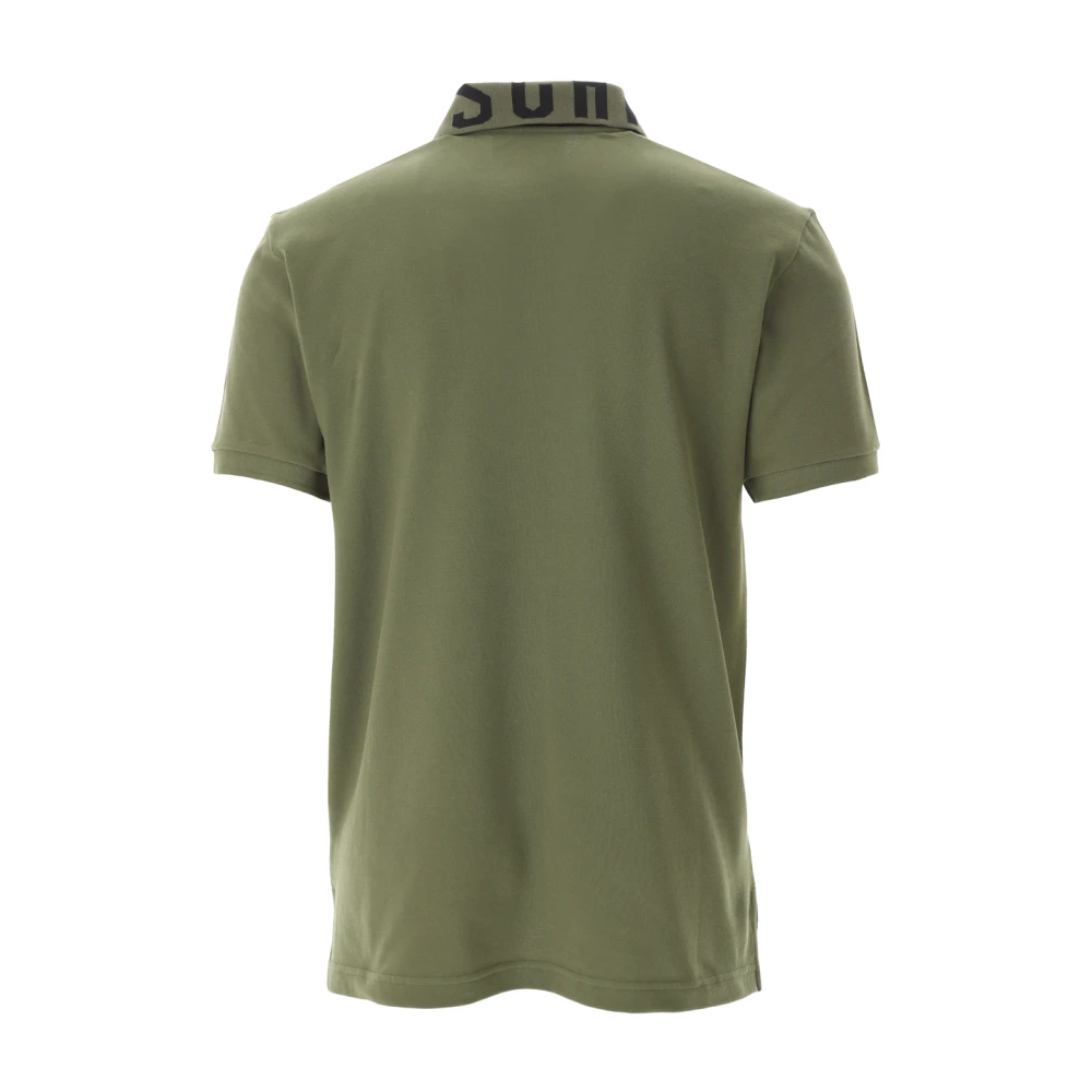 Moschino Groen Logo Geborduurd Poloshirt Green Heren
