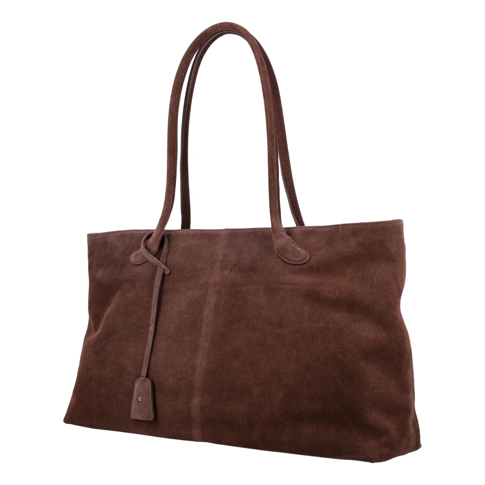 LOW Classic Bruine Suède Leren Handtas Brown Dames