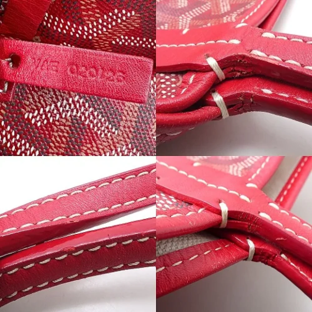 Goyard Vintage Pre-owned Canvas handbags Red Dames