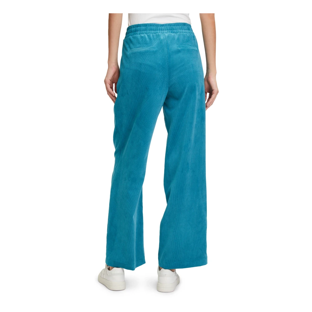 Betty & Co Stijlvolle Bindceintuur Broek Blue Dames