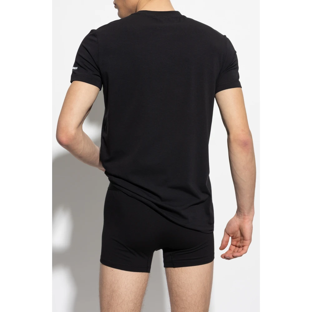 Dsquared2 Twee-pack T-shirts Black Heren