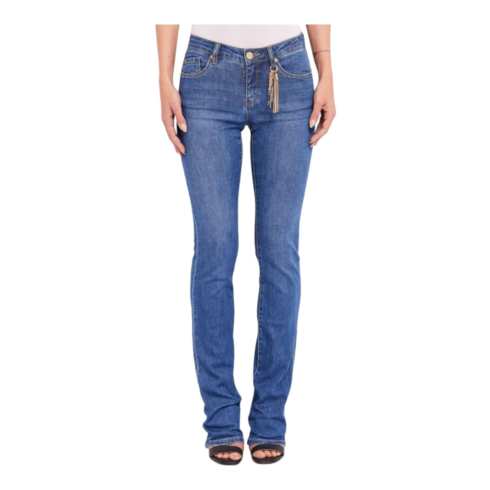 Gaudi Klassieke Boot-cut Jeans Blue Dames