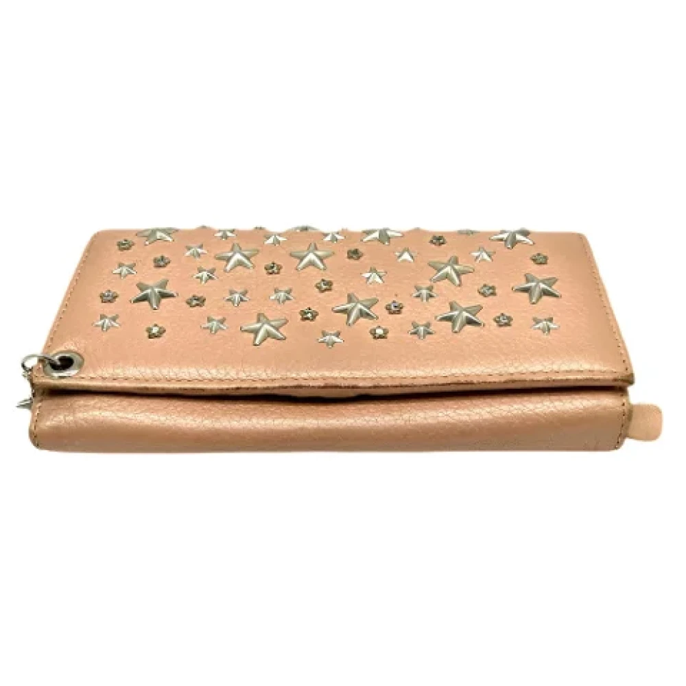 Jimmy Choo Pre-owned Leather wallets Pink Dames