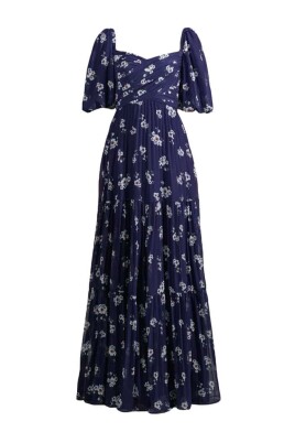 pansy-print-chiffon-maxi-kjole