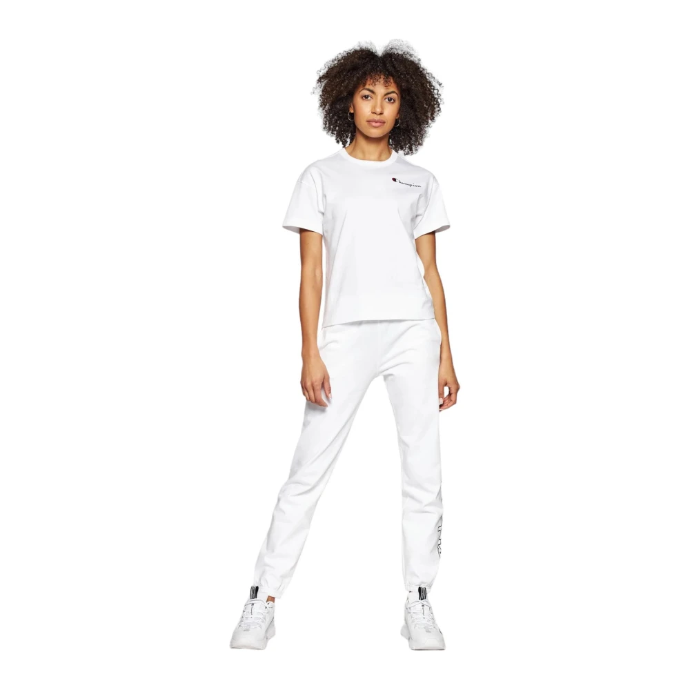 Champion Korte Mouw T-shirt White Dames
