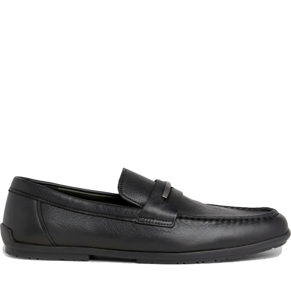 Calvin Klein Svart Metall Bar Loafers Black, Herr