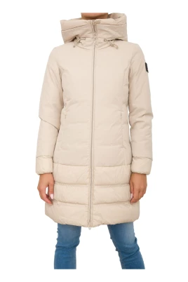 Beige Parka Trench för kvinnor