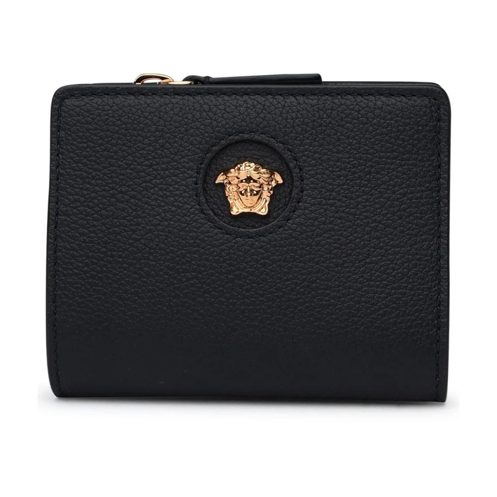 Versace Svart La Medusa plånbok i läder Black, Dam