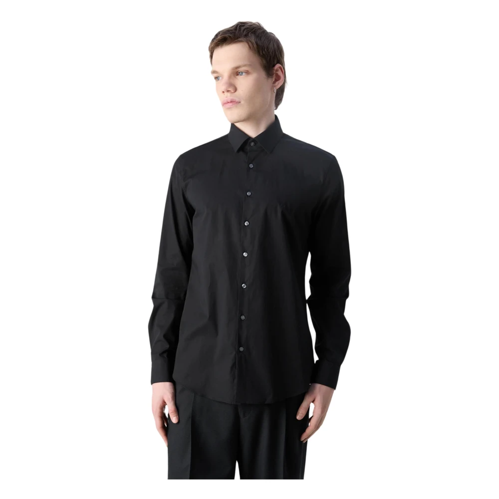 Calvin Klein Moderne Zwart Shirt met Logo Black Heren