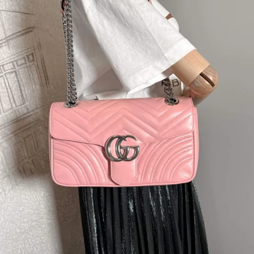 Gucci Vintage Pre-owned Leather handbags Pink Dames