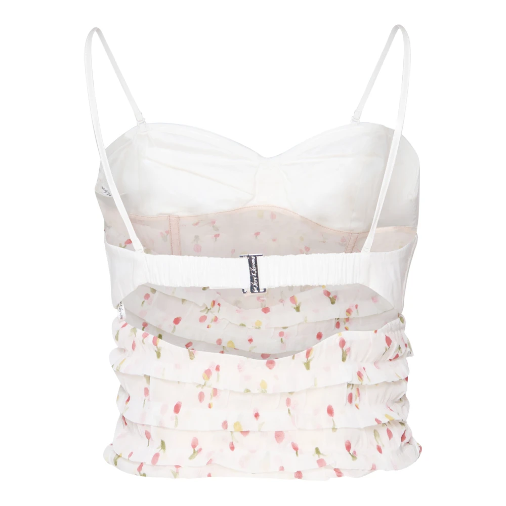 For Love & Lemons Elodie Top met Strik en Ruches Multicolor Dames