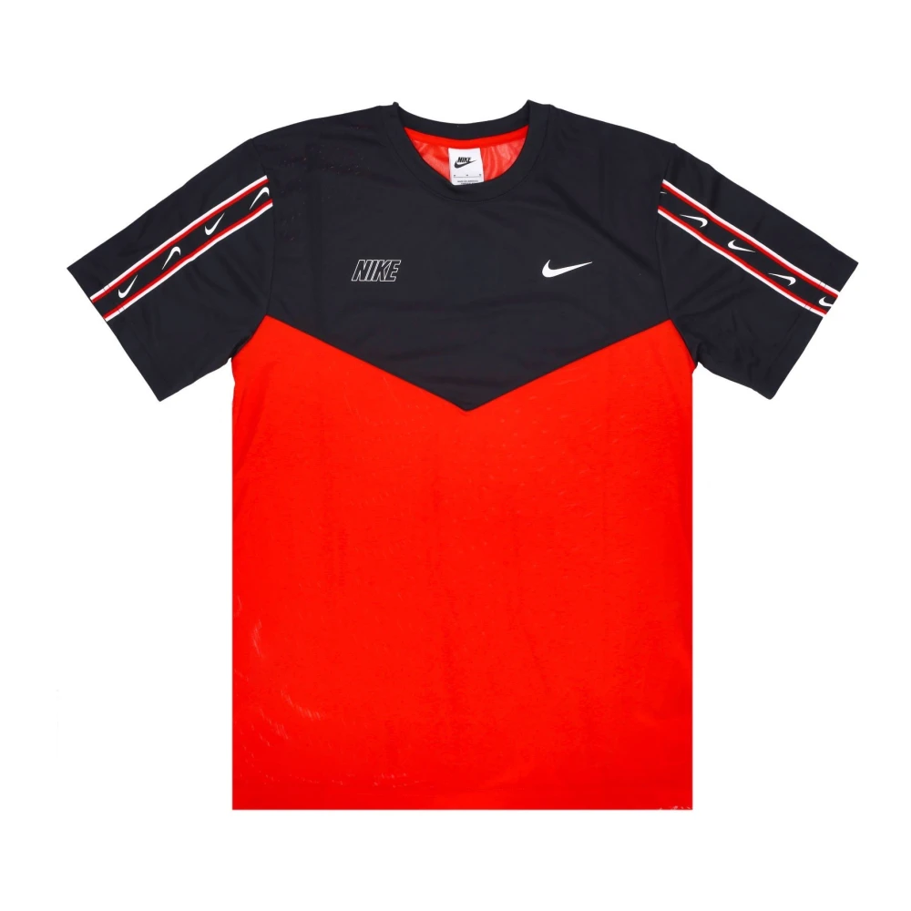 Nike Herhaal Sportkleding Tee LT Crimson Black White Red Heren