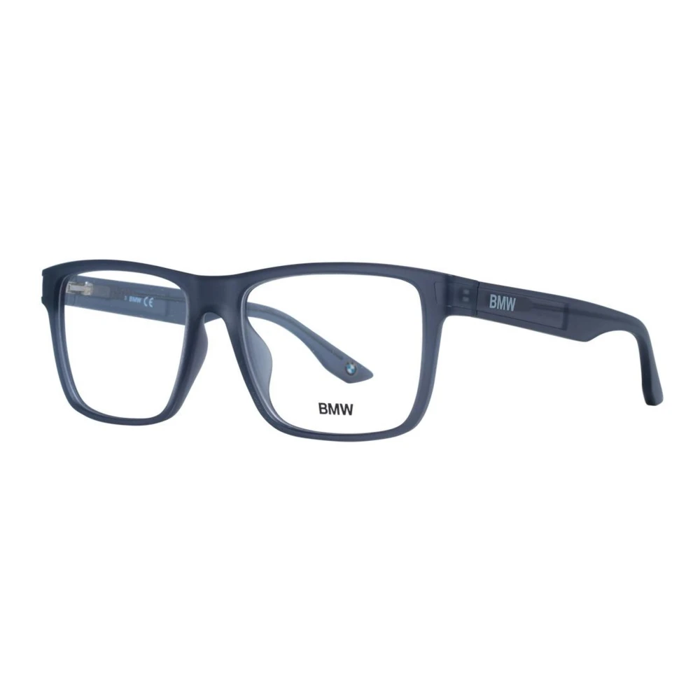 BMW Vierkante Bril Unisex Zwart Kunststof Frame Gray Heren