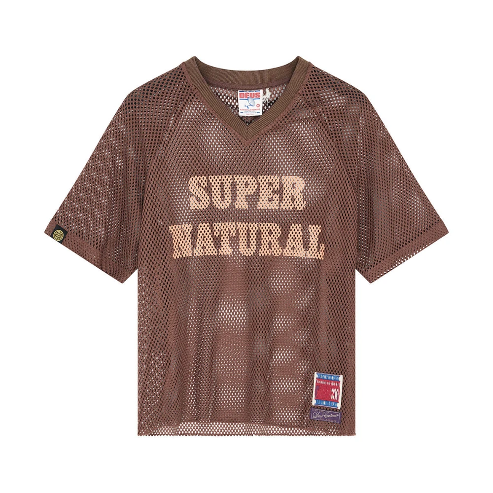 Deus Ex Machina Men's Brown Training T-Shirts & Tops, L, Graphic T-Shirt