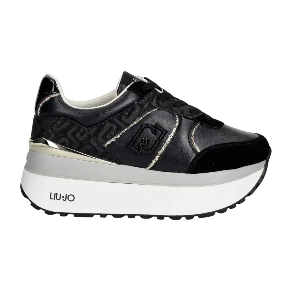 Liu Jo Donna Noir Sneakers Da Maxi Wonder Plus 02 - Immagine 3