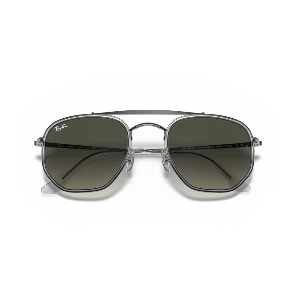 Ray - Ban Unisex Grey Rb3648m The Marshal Ii 004/71 Sunglasses Metal Geometric Normal Shaded - Image 5