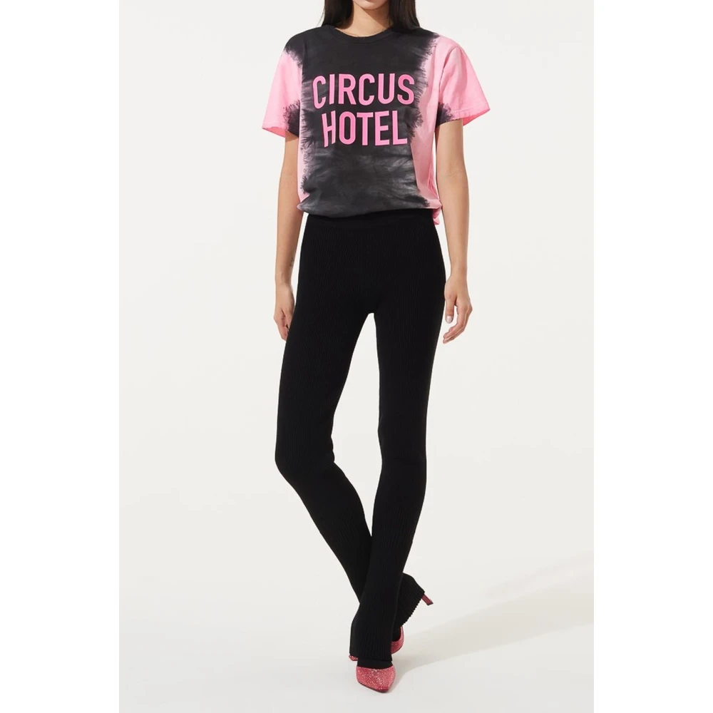 Circus Hotel Stijlvolle Stretch Broek Black Dames
