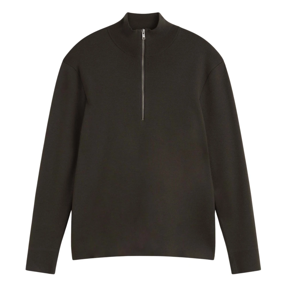 Nn07 Hoogwaardige half zip trui Black Heren