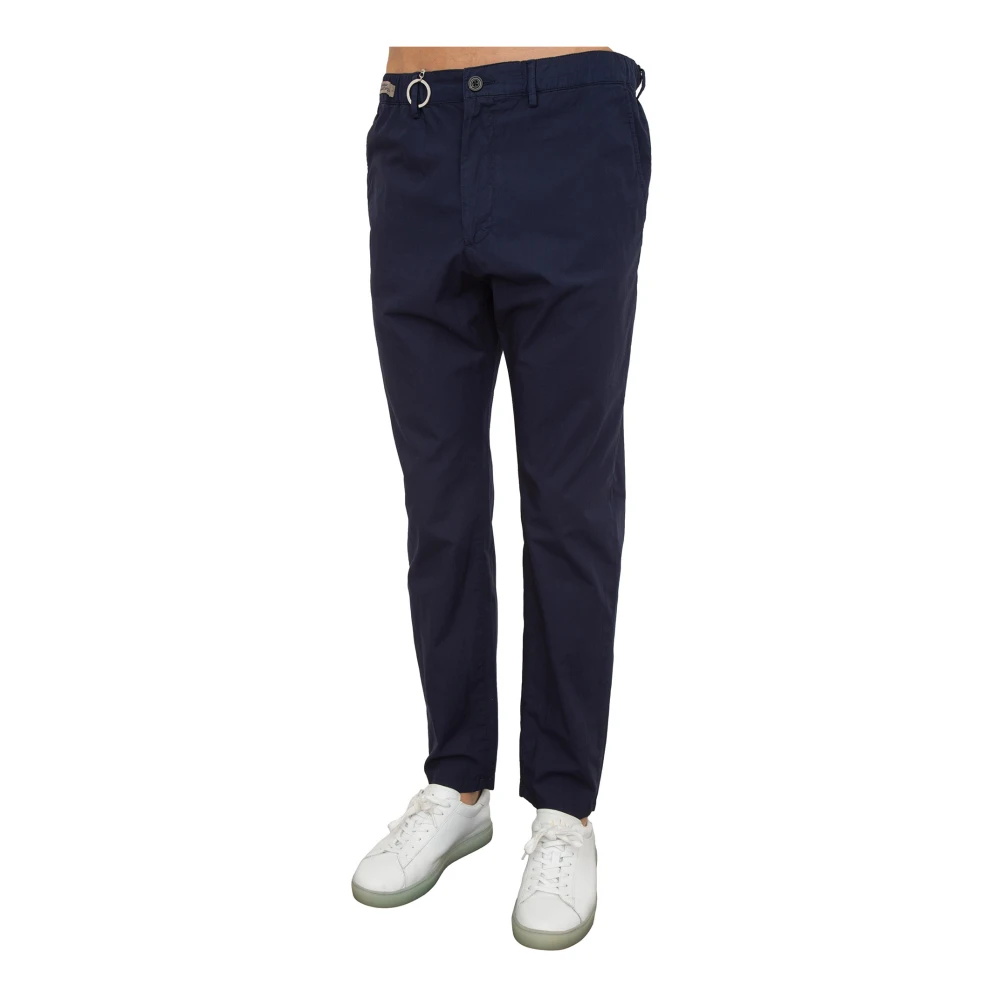 PAUL & SHARK Blauwe Chino broek met trekkoord Blue Heren