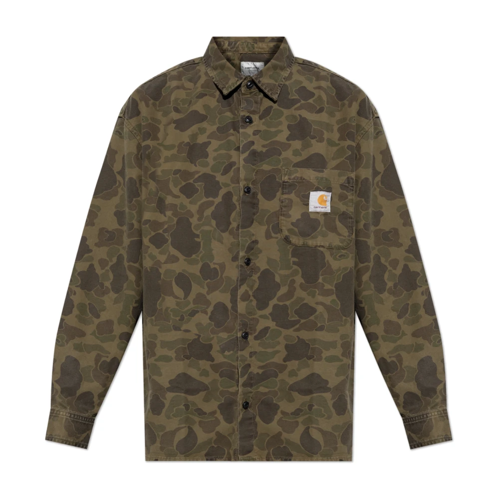 Carhartt WIP Shirt met moro patroon Green Unisex