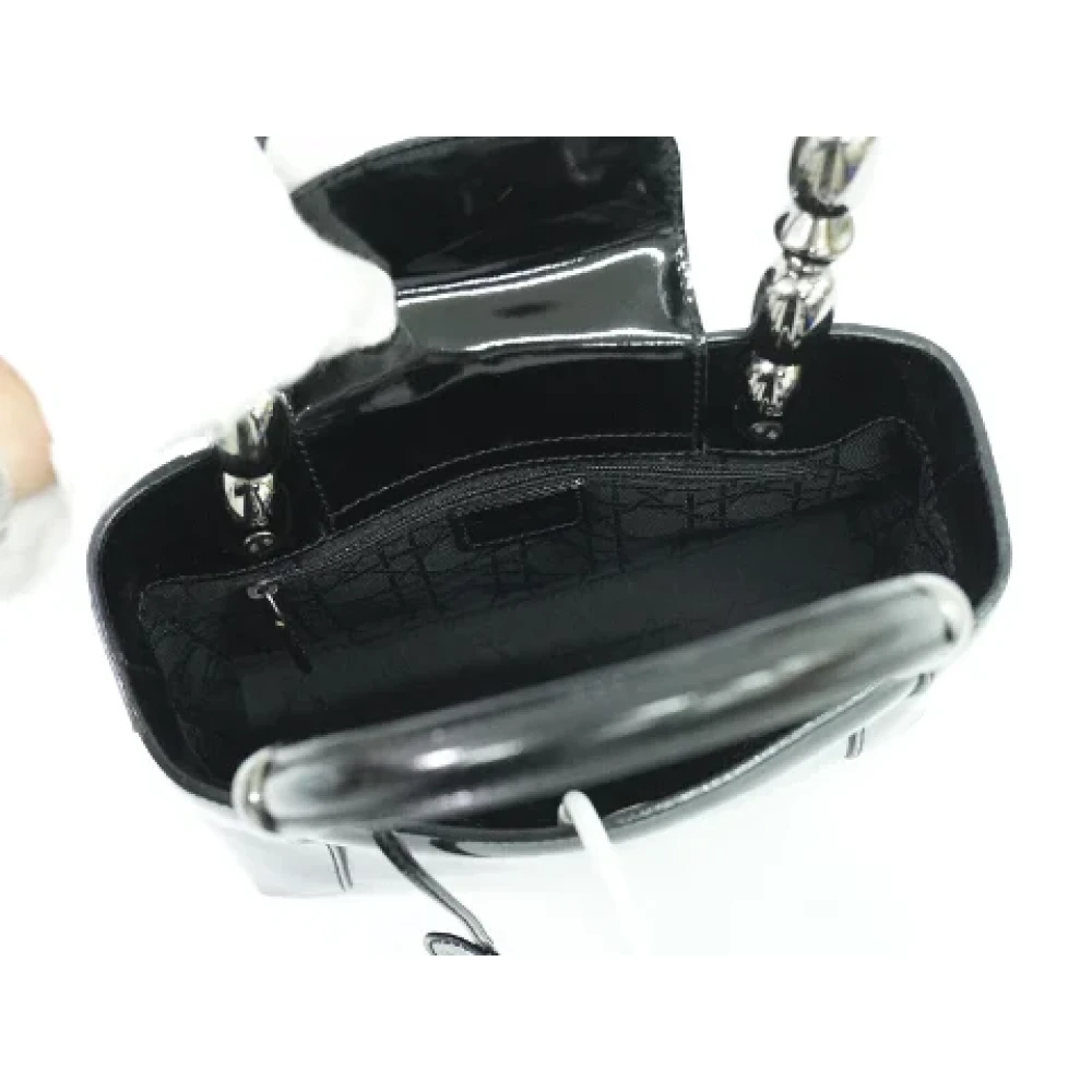 Dior Vintage Pre-owned Leather dior-bags Black Dames