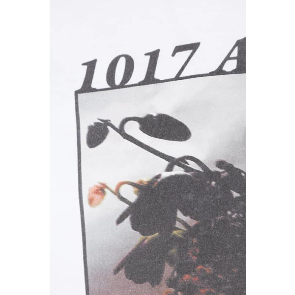1017 Alyx 9SM Witte Oversize T-shirt met Icon Flowers Print White Heren