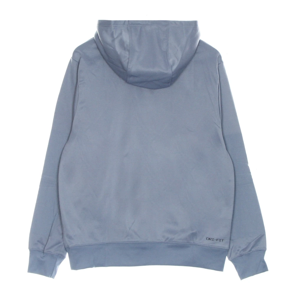 Nike Heren Dri Fit Fleece Hoodie Blue Heren