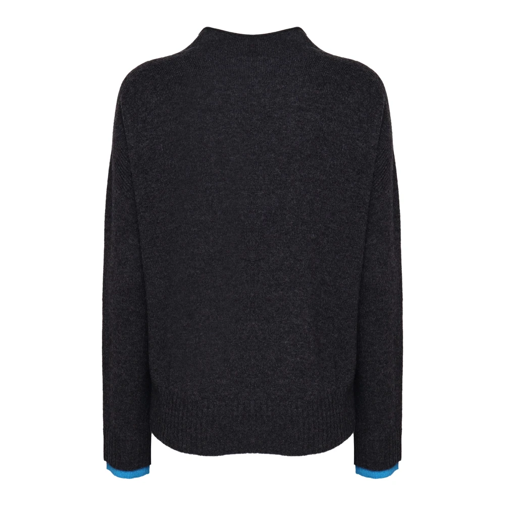 pinko Trui met tweekleurige manchetten Black Dames