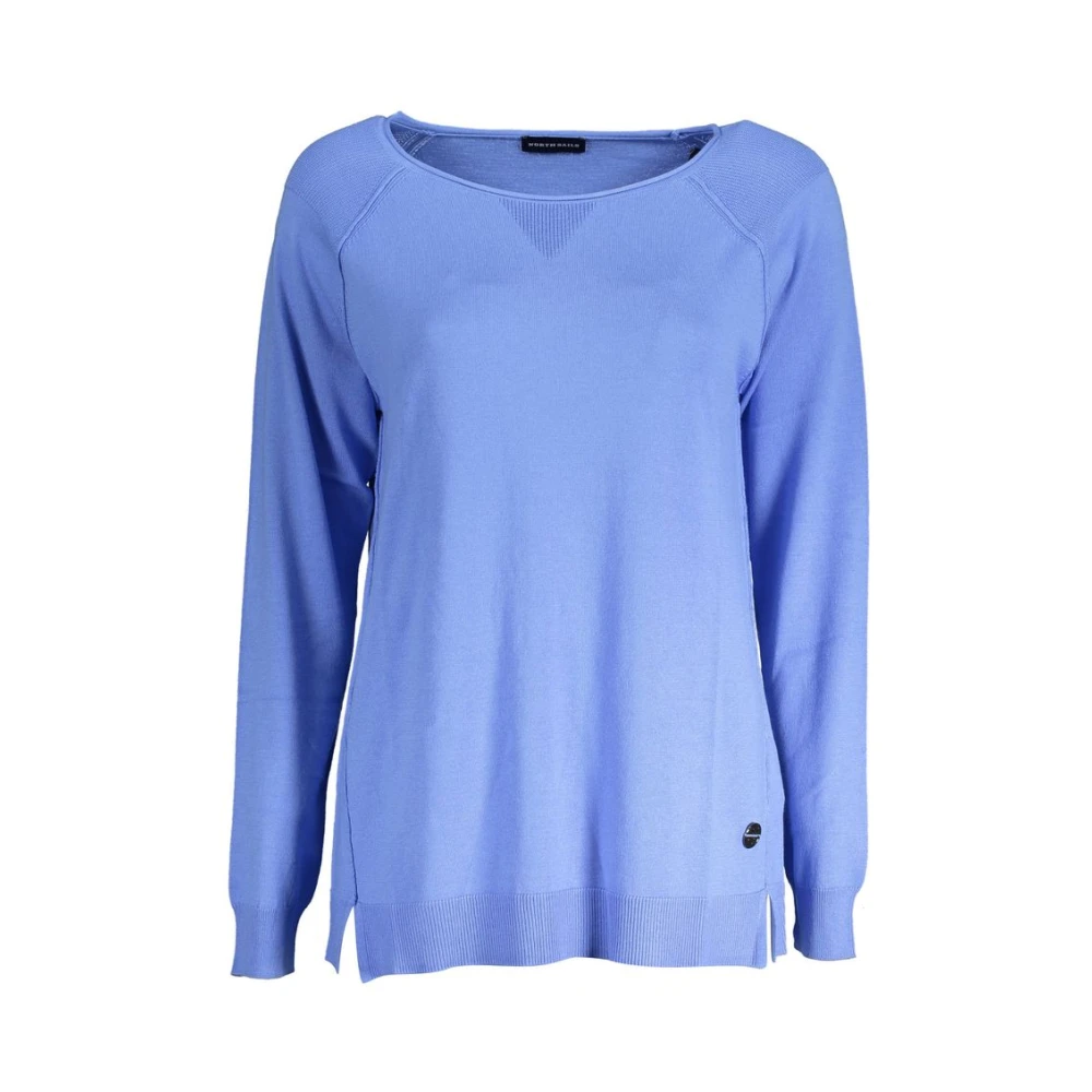 North Sails Donna Blu Donne, Maglietta, Azzurro Viscosa Women Sweater, (S) - Immagine 3