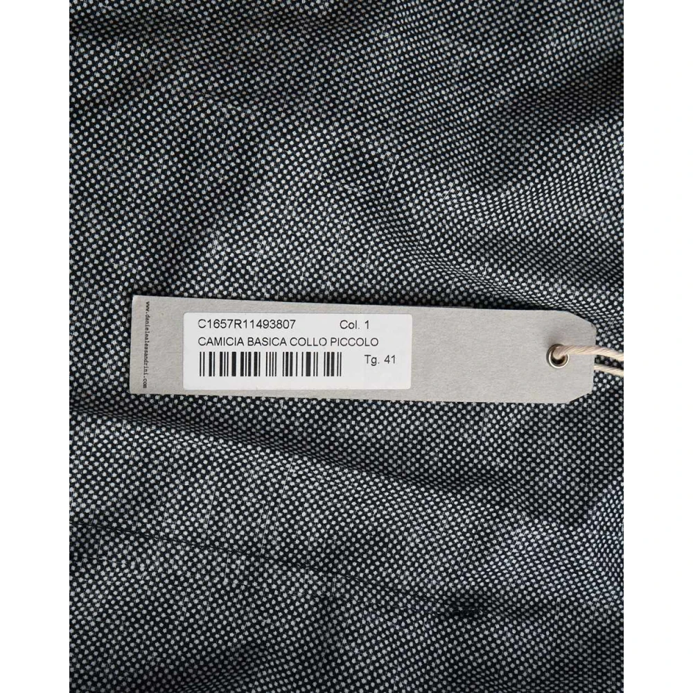 Daniele Alessandrini Basis Polo Kraag Shirt Black Heren
