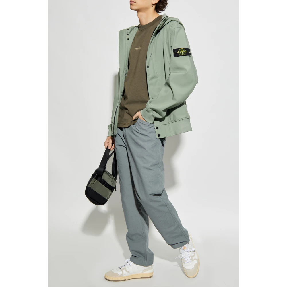 Stone Island T-shirt met logo Green Heren