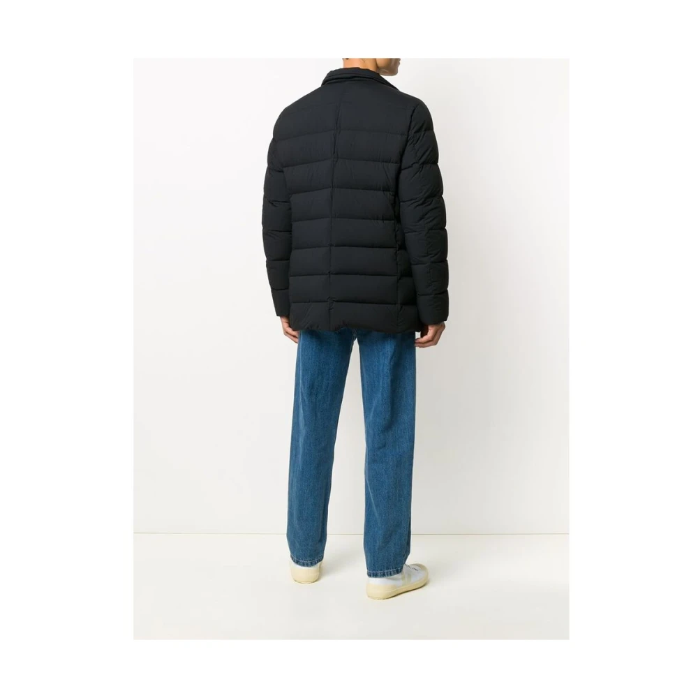 Moorer Klassiek Donkerblauw Gewatteerd Buitenkleding Blue Heren