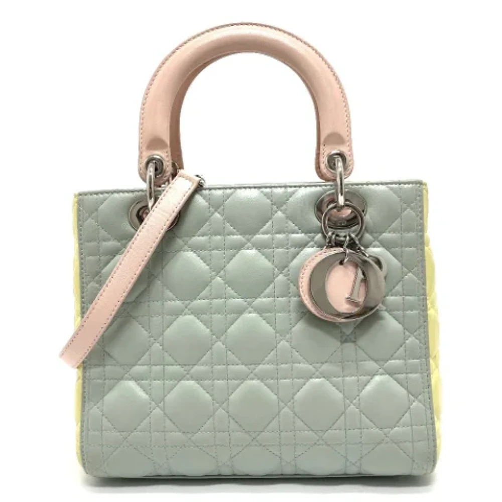 Dior Vintage Pre-owned Leather dior-bags Green Dames