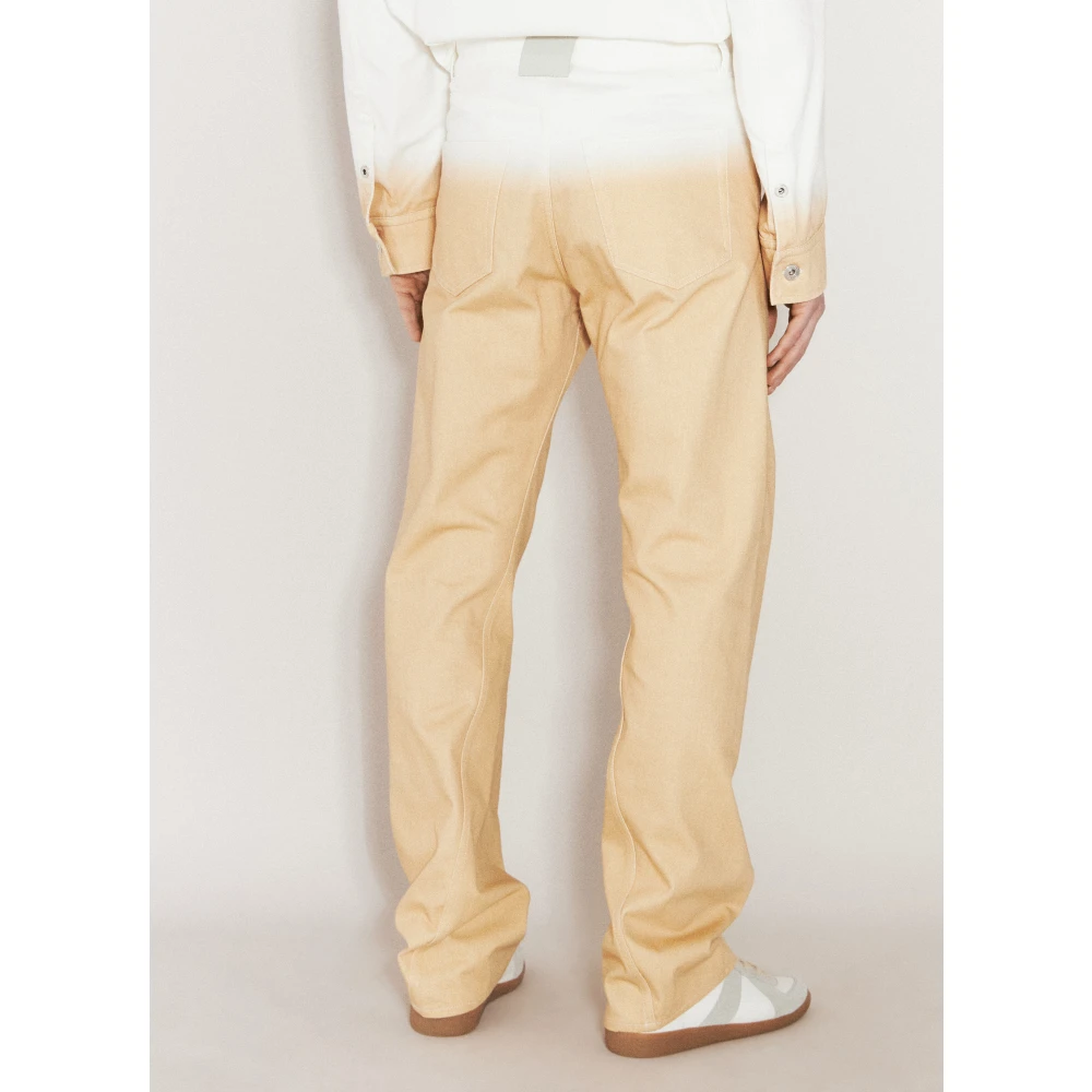 Lanvin Gradient Twisted Jeans Orange Heren