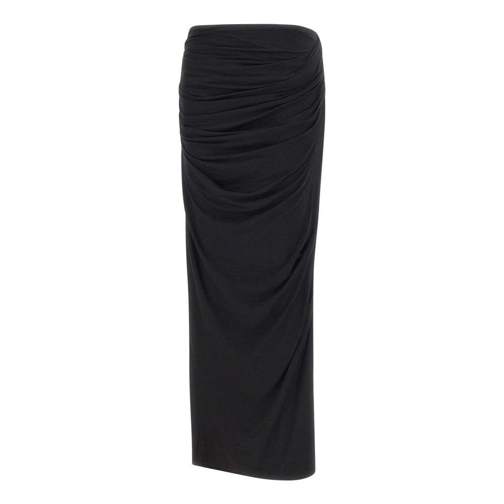 Entire Studios Vrouw Zwart Drape Rok