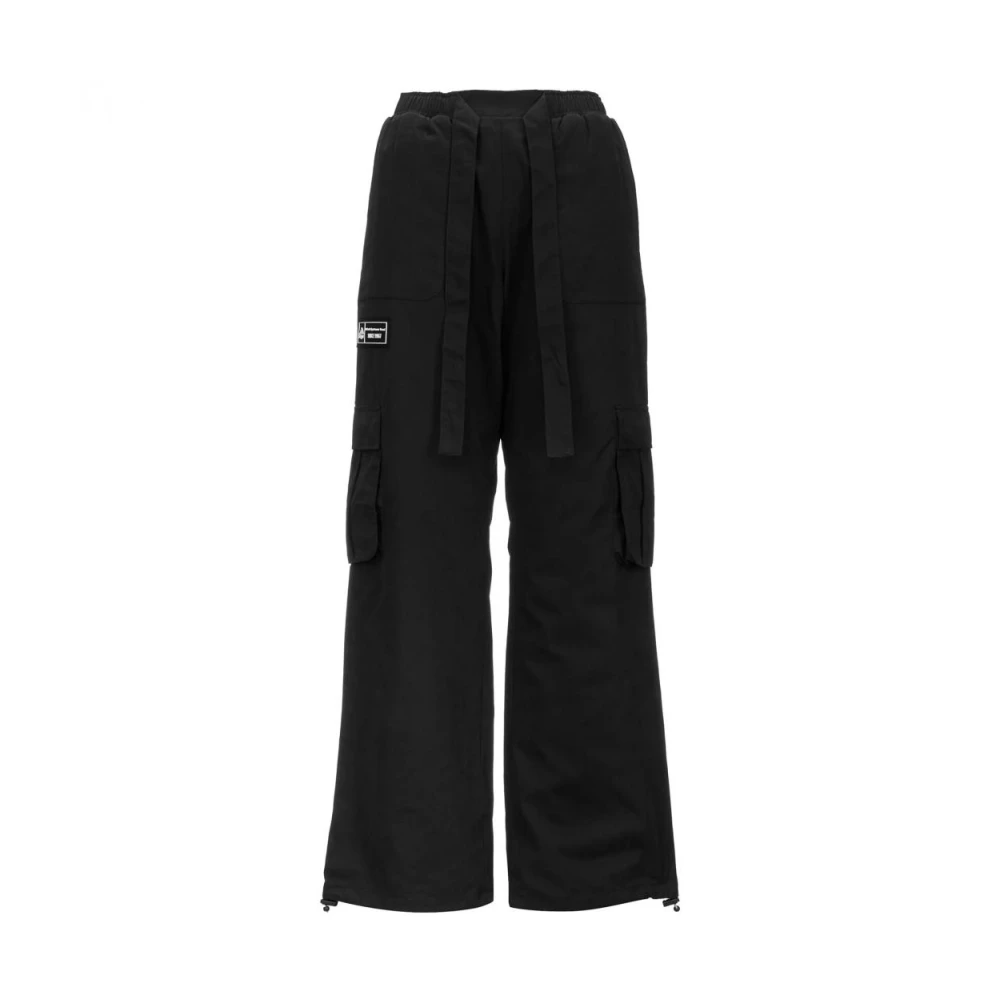 Kappa Cargo broek met oversized pasvorm Black Dames