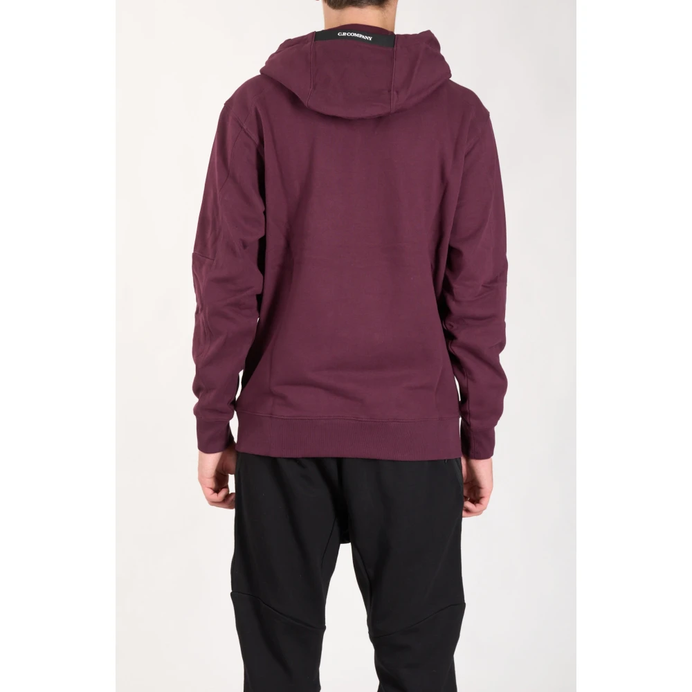 C.P. Company Katoenen hoodie met kangoeroezak Purple Heren