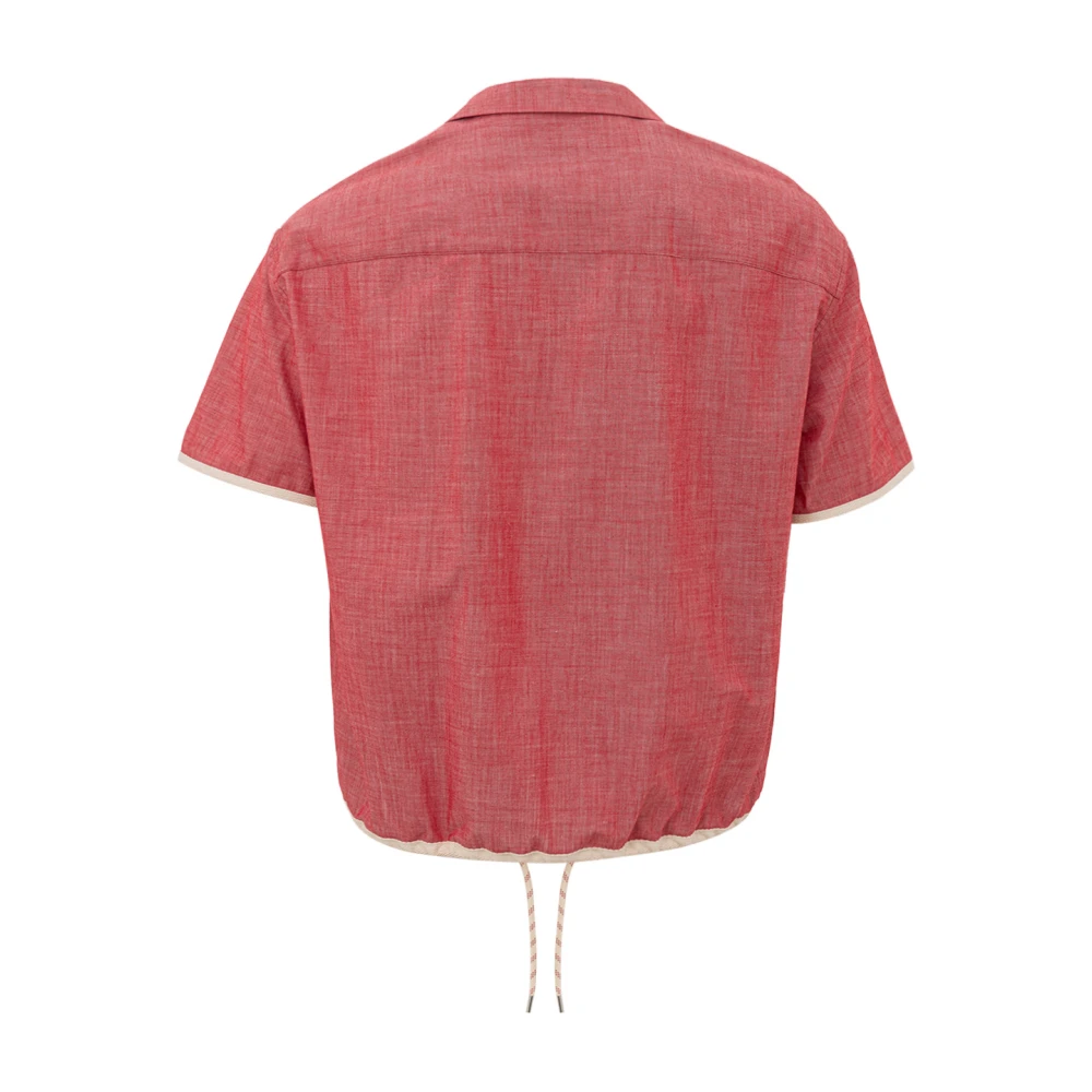 Armani Exchange Short Sleeve Shirts Red Heren