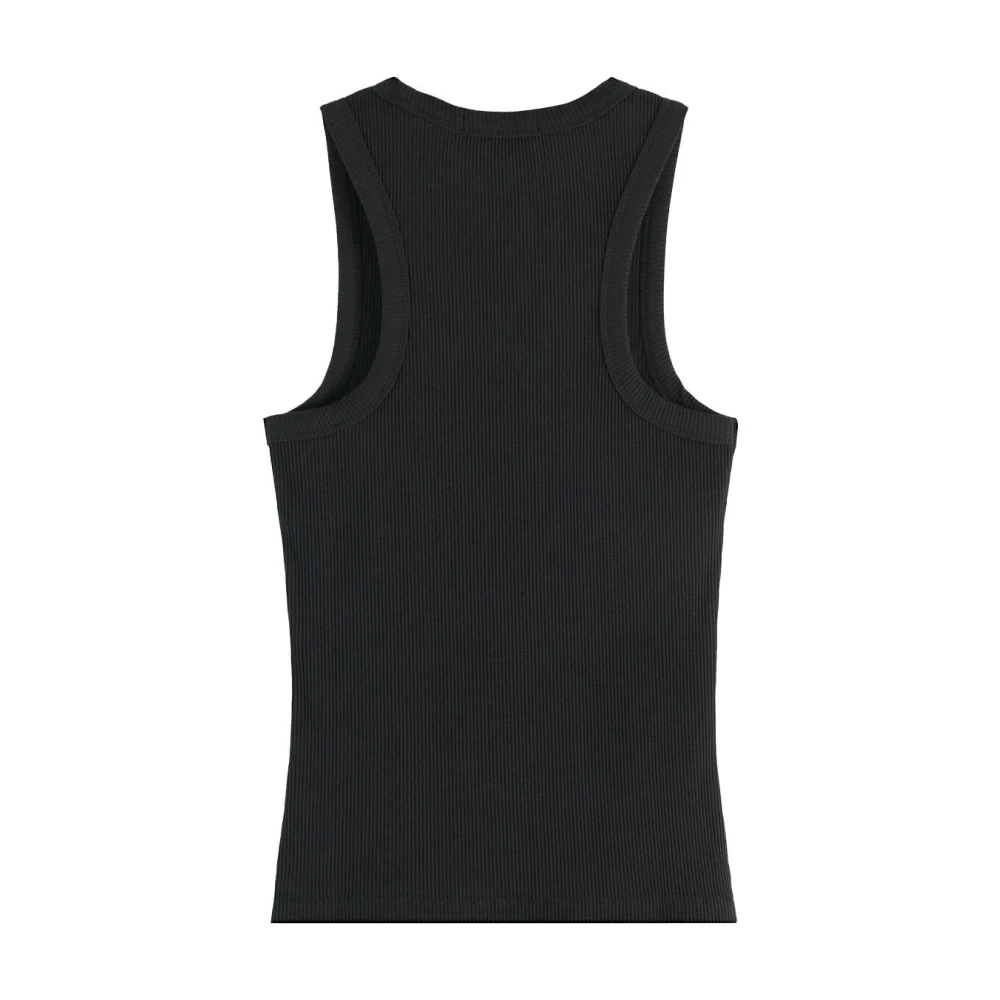 Scotch & Soda Kern Rib Racer Tank Pullover Black Dames
