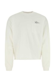 T-shirt di grandi dimensioni di cotone bianco
