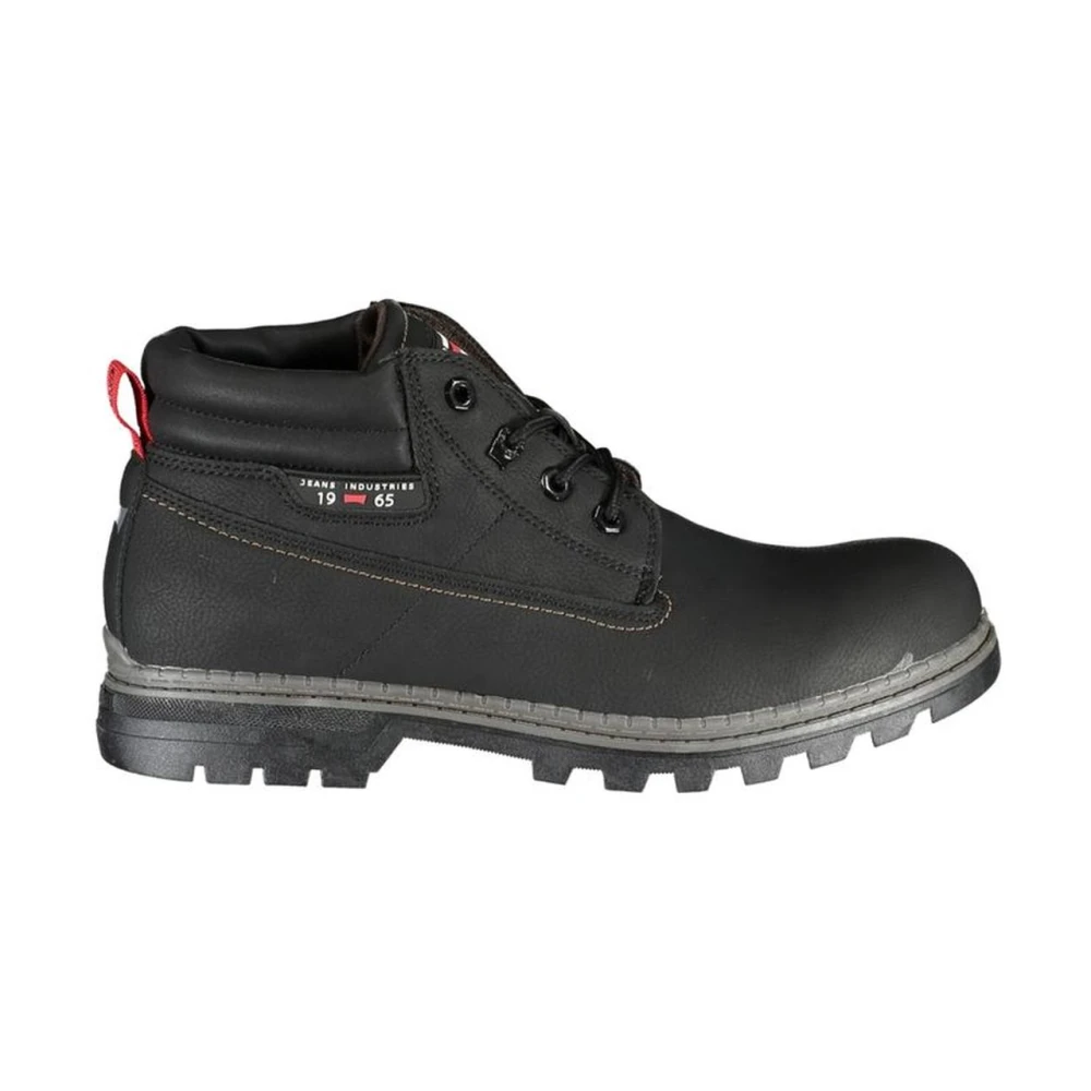 Carrera Men's Black Lace-Up Boot With Contrast Details Size 11 Uk
