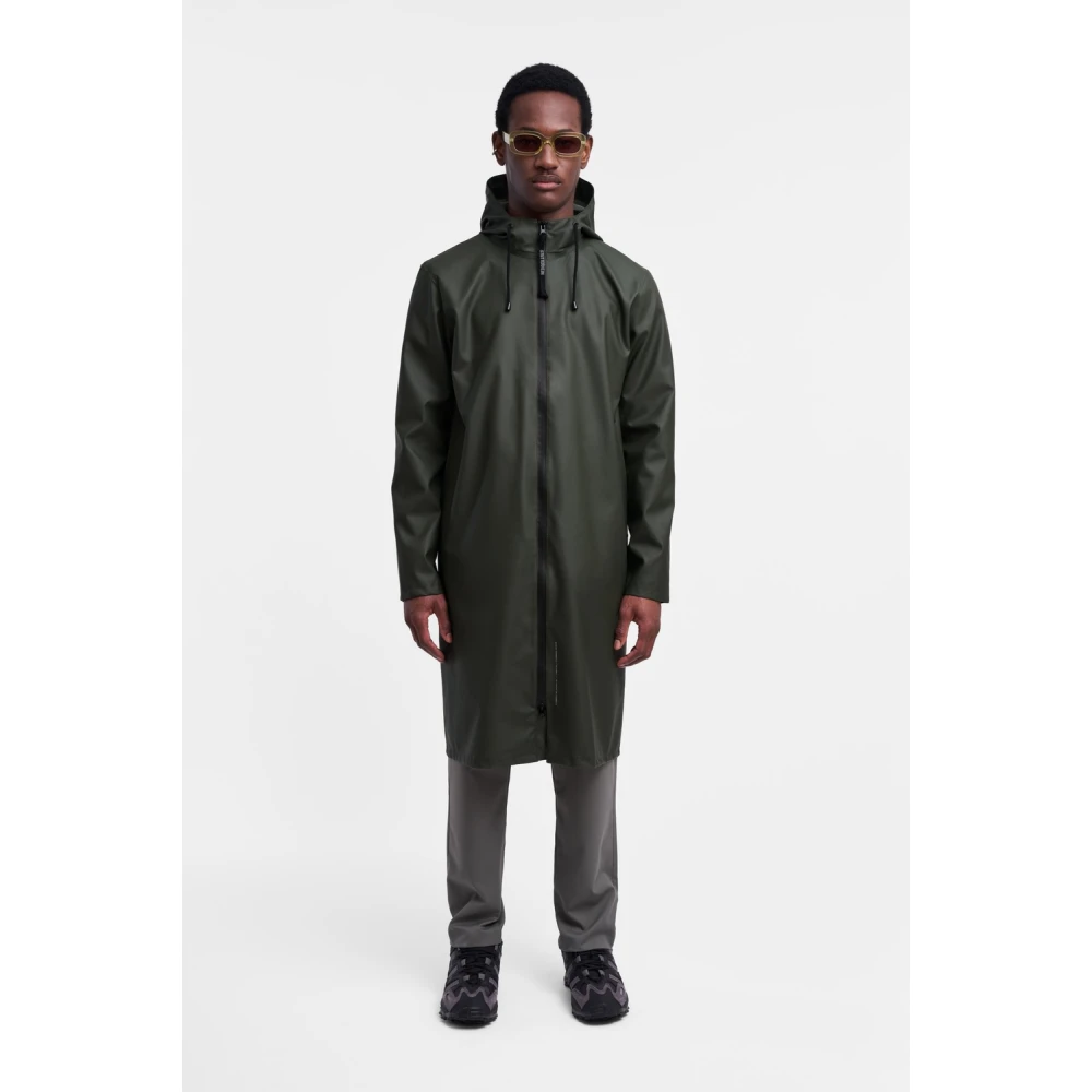 Stutterheim Waterdichte parka met capuchon voor mannen Green Heren