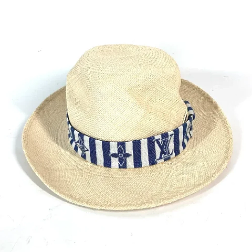 Louis Vuitton Vintage Pre-owned Fabric hats Beige Dames