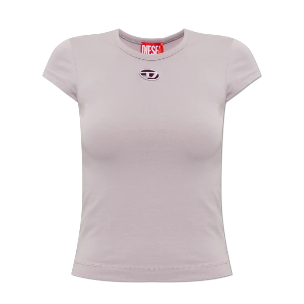 Diesel Mujer Morado Camisetas, Púrpura, Talla: Xl