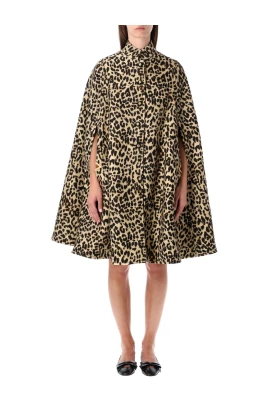 Leopardmönstrad capekappa