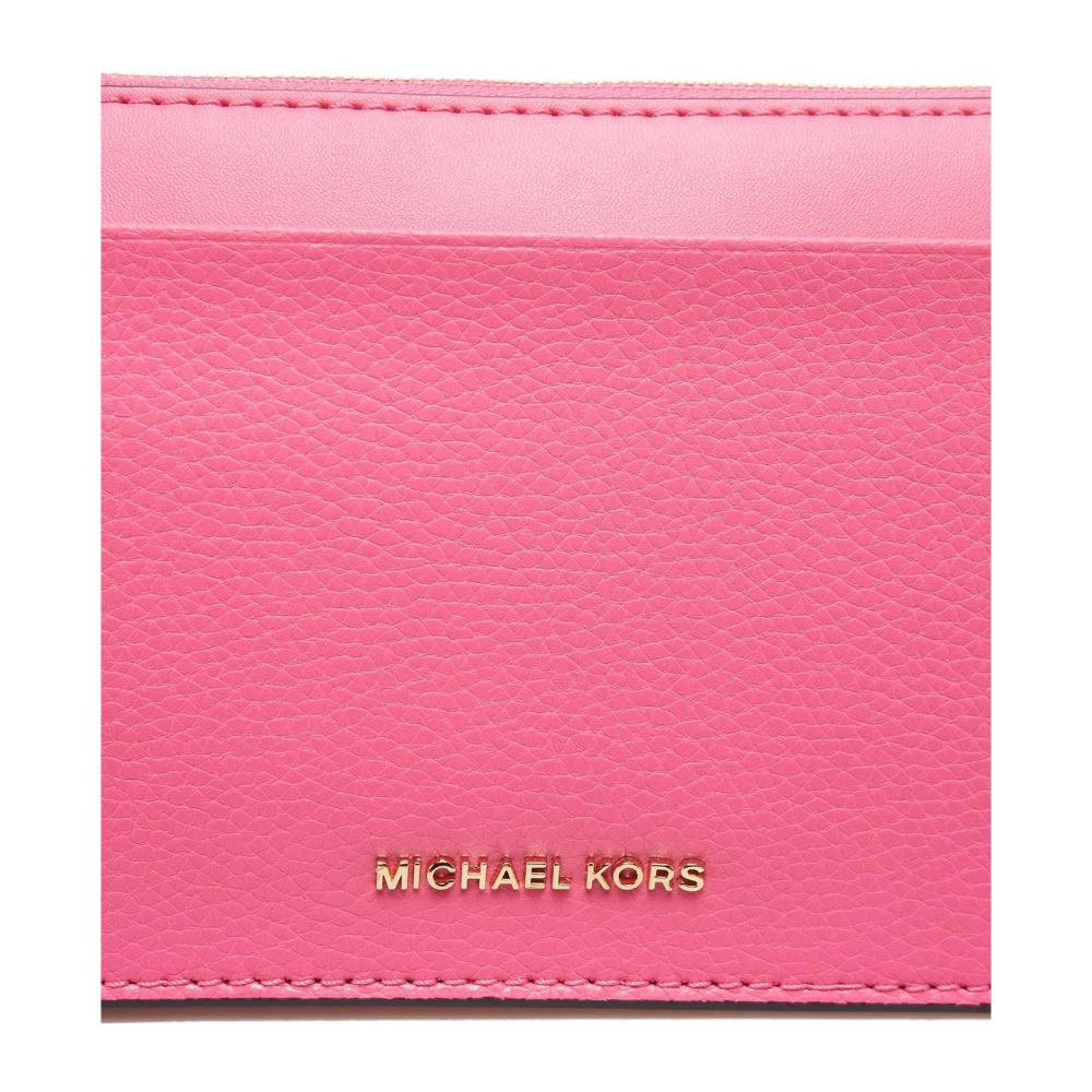 Michael Kors Schoudertas met ritssluiting en logo details Pink Dames