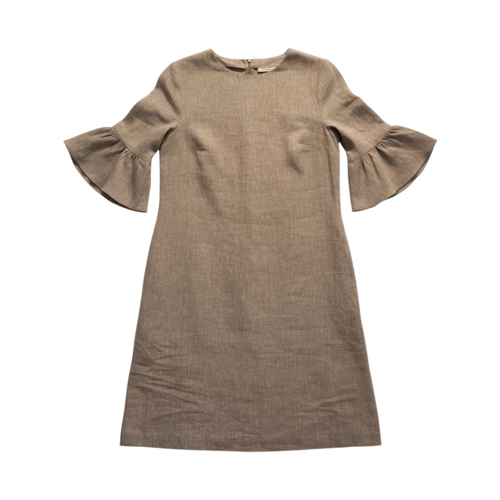 Stenströms Women's Brown Short Dresses, M, Lindsay Linen Dress