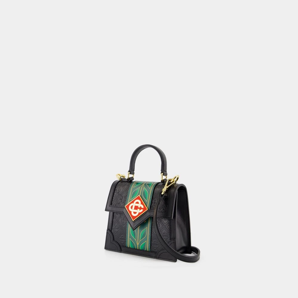 Casablanca Zwarte Leren Mini Portemonnee Black Dames